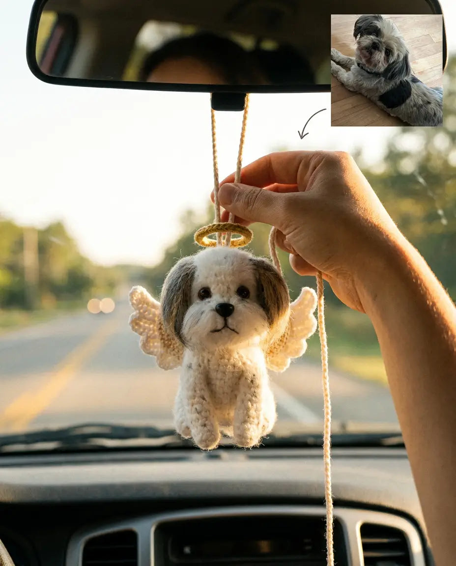 Forever Riding Keepsake | Personalized Pet Car Hanger
