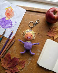 Dollfy for Back To School, Keychain from Drawing