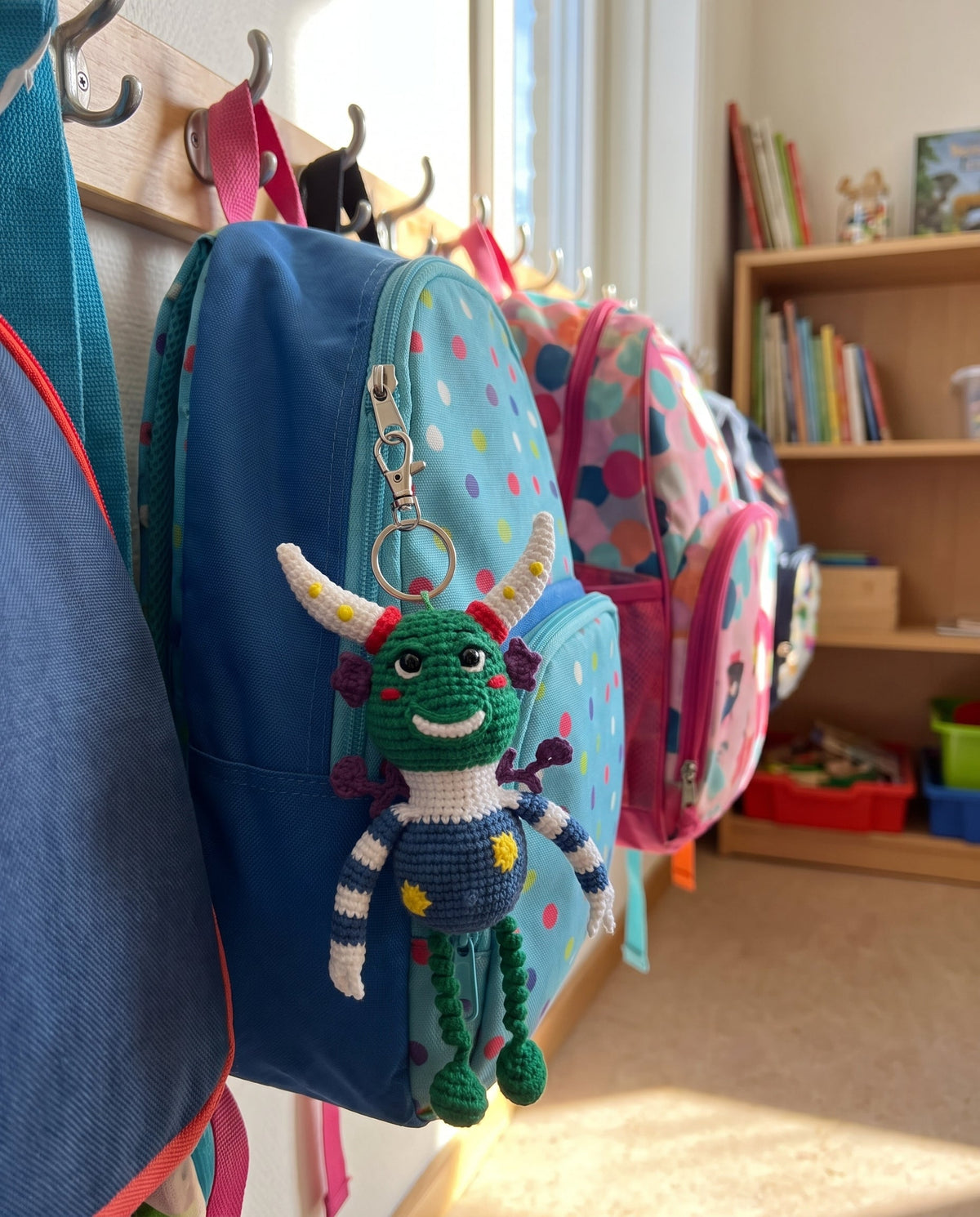 Dollfy for Back To School, Keychain from Drawing
