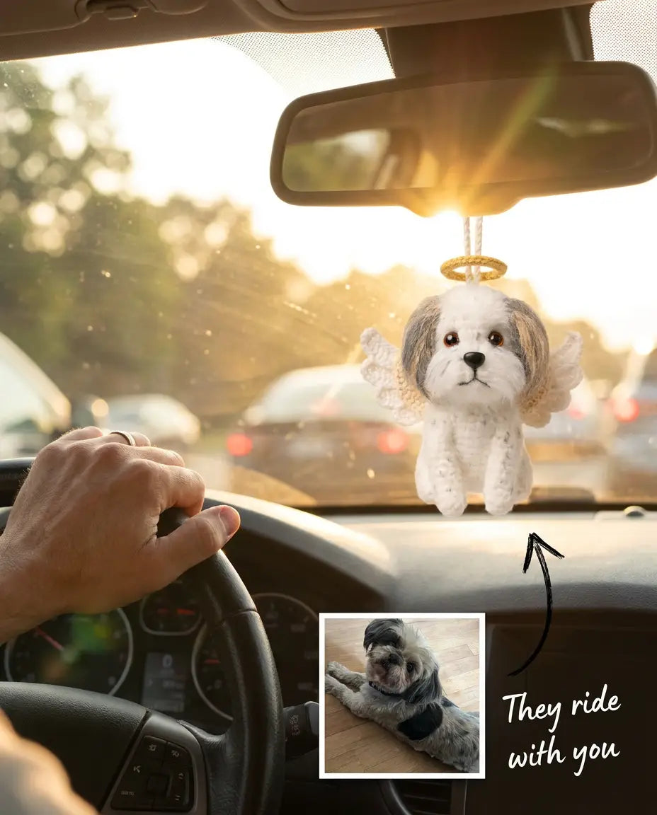 Forever Riding Keepsake | Personalized Pet Car Hanger