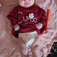Personalize Hand Embroidered Baby and Toddler Sweaters