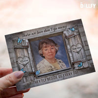 Personalized Crochet Doll with Photo Card "Those We Love Don't Go Away 2"